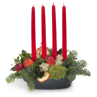 Tidsl S Advent Blomsterarrangement R D Vinter Send Blomster